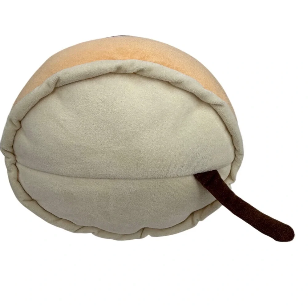 Boba Tea Plush 12 Inch Kawaii Bubble Milk Tea Stuffed Toy Tan Brown Heart Cheeks